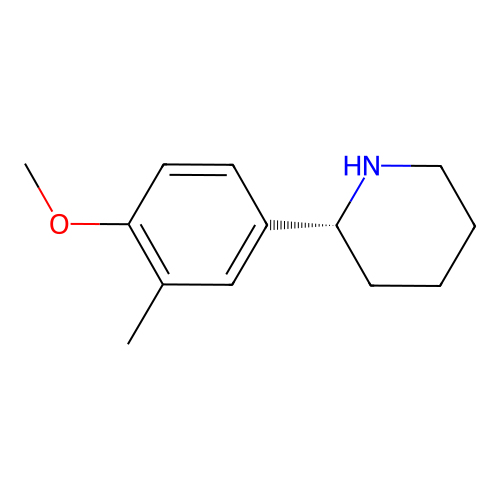 (R)-2-(4-Methoxy-3-methylphenyl)piperidine structure