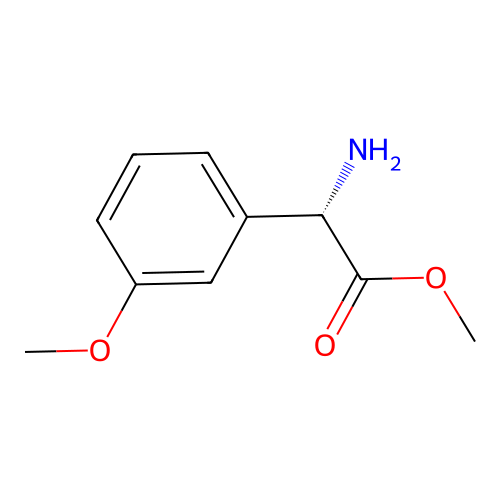 methyl (2S)-2-amino-2-(3-methoxyphenyl)acetate structure