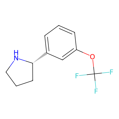 (S)-2-(3-(Trifluoromethoxy)phenyl)pyrrolidine structure