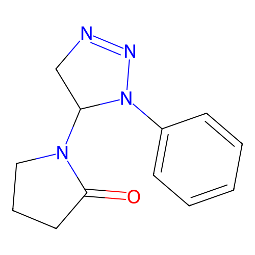 2-Pyrrolidinone, 1-(4,5-dihydro-1-phenyl-1H-1,2,3-triazol-5-yl)- structure