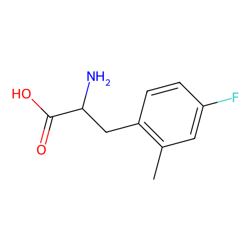 2-Amino-3-(4-fluoro-2-methylphenyl)propanoic acid structure