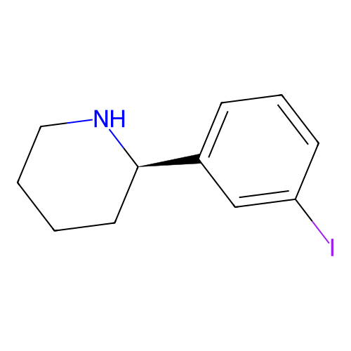 (R)-2-(3-Iodophenyl)piperidine structure