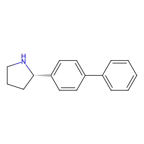 (2S)-2-(4-phenylphenyl)pyrrolidine structure