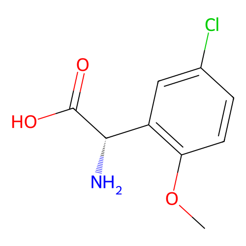 (S)-2-Amino-2-(5-chloro-2-methoxyphenyl)acetic acid structure