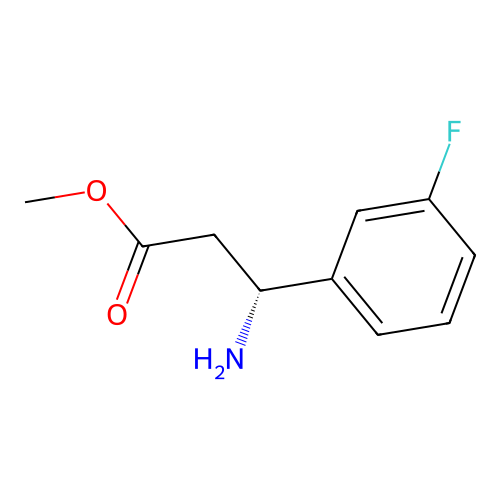 methyl (3R)-3-amino-3-(3-fluorophenyl)propanoate structure