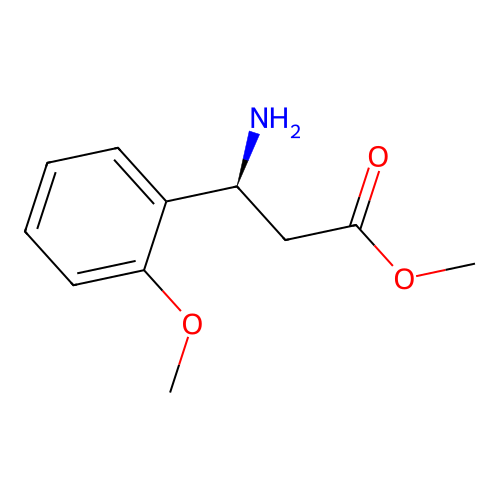Methyl (3S)-3-amino-3-(2-methoxyphenyl)propanoate structure