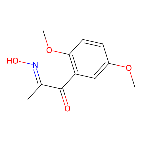 [2-(2,5-Dimethoxyphenyl)-1-methyl-2-oxoethylidene]hydroxyammonium chloride structure