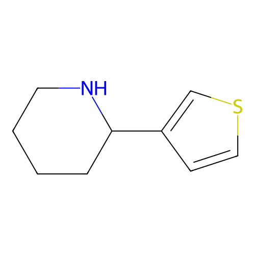 2-(Thiophen-3-yl)piperidine structure