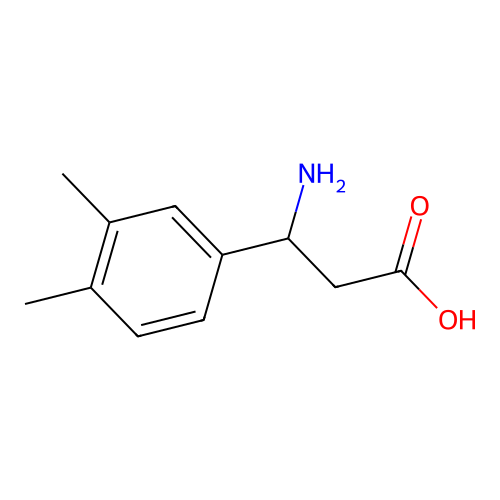 3-Amino-3-(3,4-dimethylphenyl)propanoic acid structure