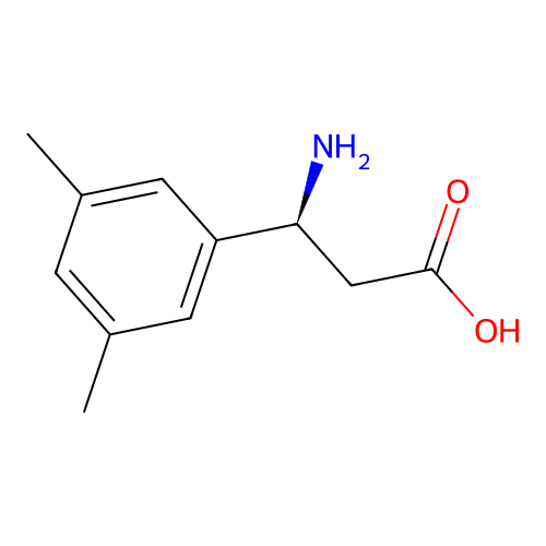 (3S)-3-amino-3-(3,5-dimethylphenyl)propanoic acid structure
