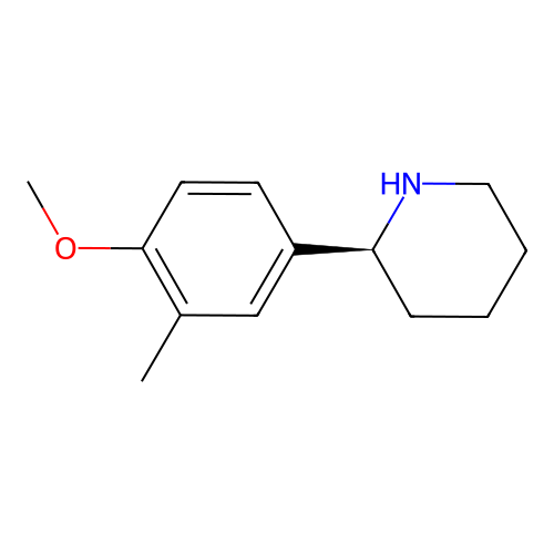 (S)-2-(4-Methoxy-3-methylphenyl)piperidine structure