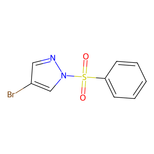 4-Bromo-1-(phenylsulfonyl)pyrazole structure