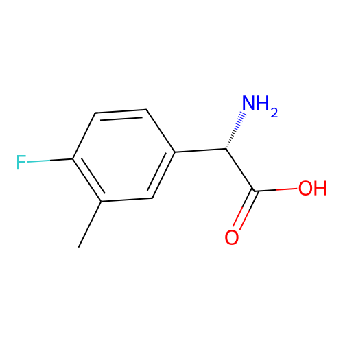(S)-2-Amino-2-(4-fluoro-3-methylphenyl)acetic acid structure