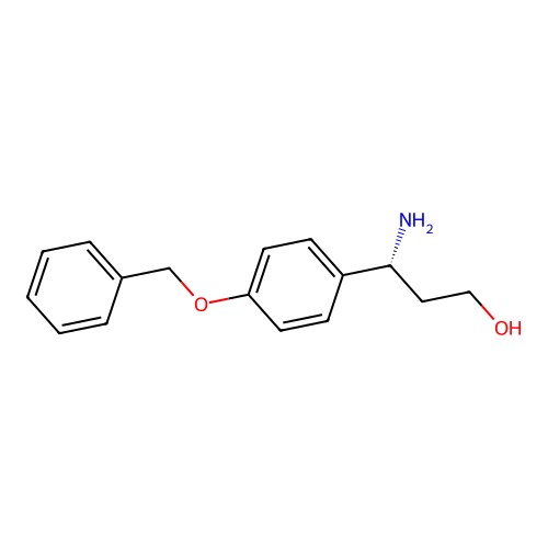 (3R)-3-amino-3-[4-(benzyloxy)phenyl]propan-1-ol structure