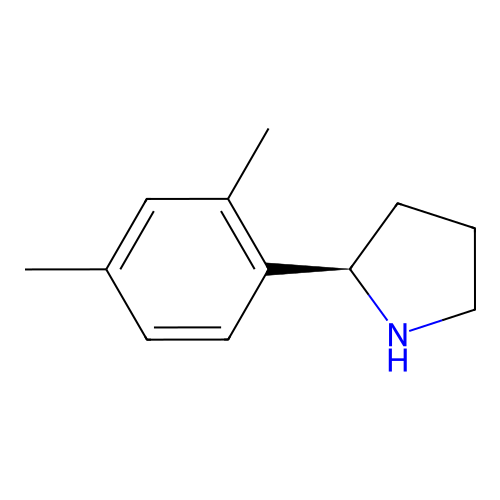 (2R)-2-(2,4-dimethylphenyl)pyrrolidine structure