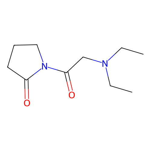 1-[(Diethylamino)acetyl]pyrrolidin-2-one structure