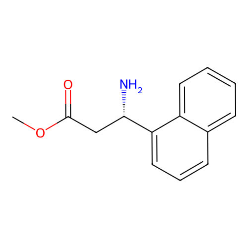Methyl (3S)-3-amino-3-(naphthalen-1-yl)propanoate structure