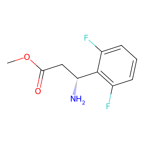 methyl (3R)-3-amino-3-(2,6-difluorophenyl)propanoate structure