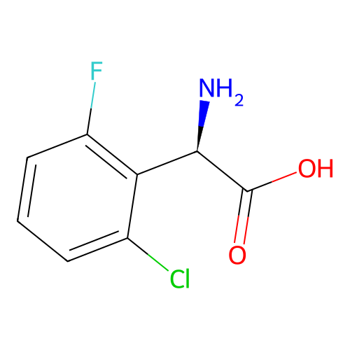 (R)-2-Amino-2-(2-chloro-6-fluorophenyl)acetic acid structure