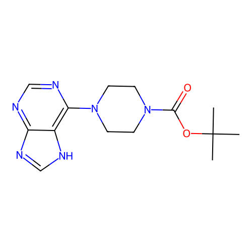 tert-Butyl 4-(9H-purin-6-yl)piperazine-1-carboxylate structure