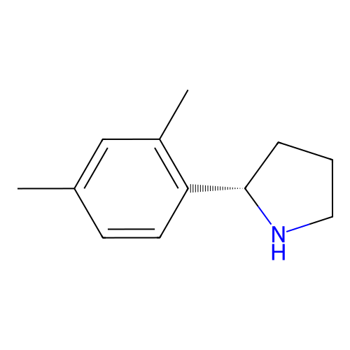 (S)-2-(2,4-Dimethylphenyl)pyrrolidine structure