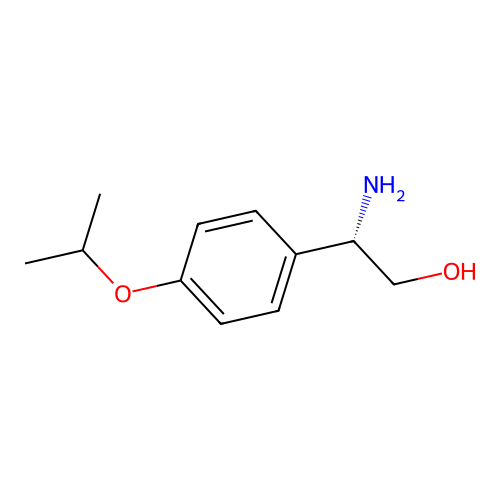 (2S)-2-amino-2-[4-(propan-2-yloxy)phenyl]ethan-1-ol structure
