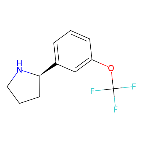 (R)-2-(3-(Trifluoromethoxy)phenyl)pyrrolidine structure