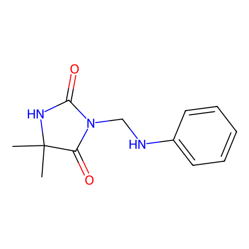 5,5-Dimethyl-3-[(phenylamino)methyl]imidazolidine-2,4-dione structure