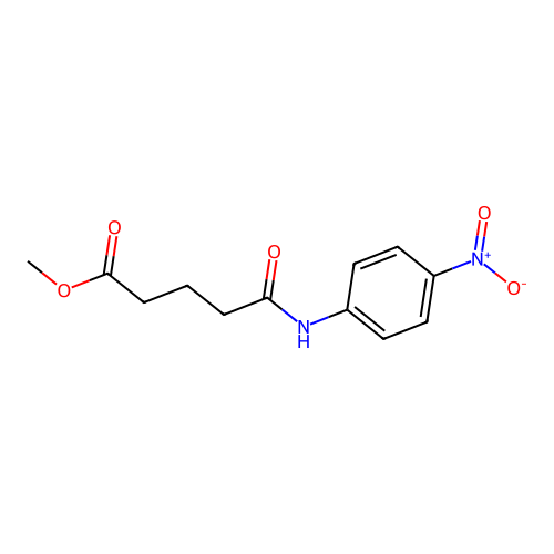 Methyl 5-[(4-nitrophenyl)amino]-5-oxopentanoate structure