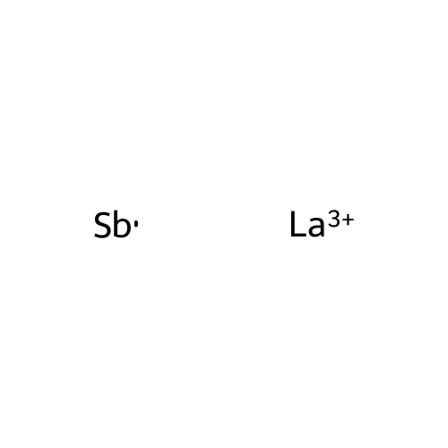 Antimony, compd. with lanthanum (1:1) structure