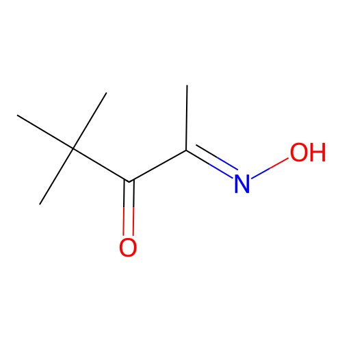 (4E)-4-hydroxyimino-2,2-dimethylpentan-3-one structure