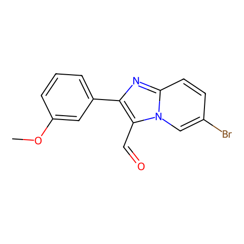 6-Bromo-2-(3-methoxyphenyl)imidazo[1,2-a]pyridine-3-carbaldehyde structure