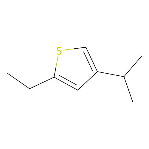 Thiophene, 2-ethyl-4-isopropyl structure