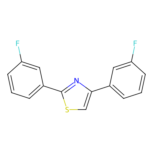 2,4-Bis(3-fluorophenyl)-1,3-thiazole structure