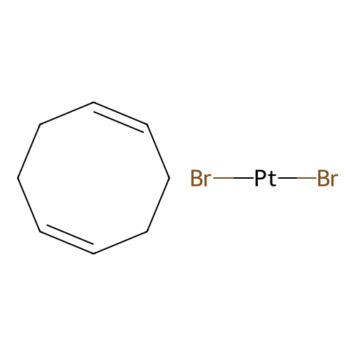 Dibromo(cycloocta-1,5-diene)platinum(II) structure
