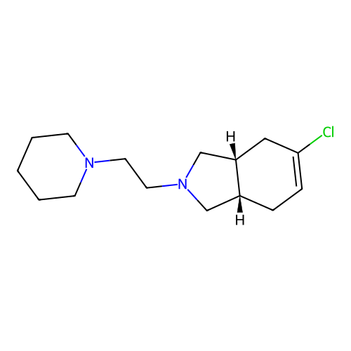(3aR,7aS)-5-chloro-2-[2-(piperidin-1-yl)ethyl]-2,3,3a,4,7,7a-hexahydro-1H-isoindole structure