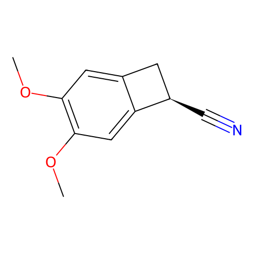 (R)-3,4-Dimethoxybicyclo[4.2.0]octa-1,3,5-triene-7-carbonitrile structure