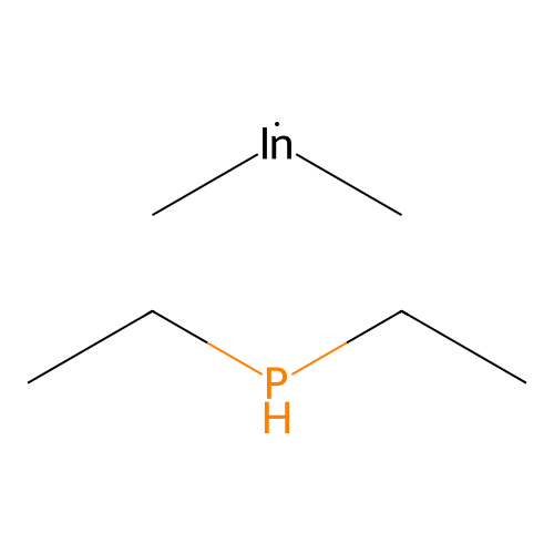 (Diethylphosphino)dimethylindium structure