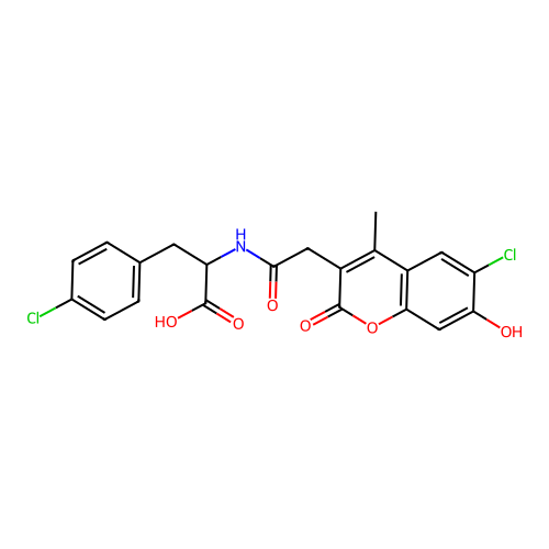 C21H17Cl2NO6 structure