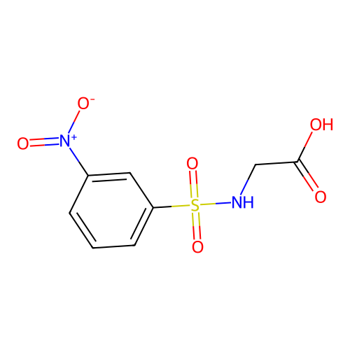 2-[(3-Nitrophenyl)sulfonylamino]acetic acid structure