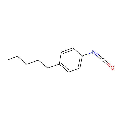 4-Pentylphenyl isocyanate structure