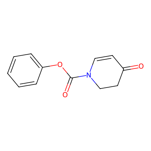 phenyl 4-oxo-3,4-dihydro-1(2H)-pyridinecarboxylate structure