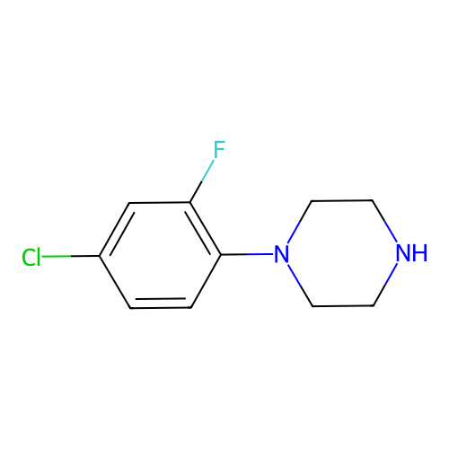 1-(4-Chloro-2-fluorophenyl)piperazine structure