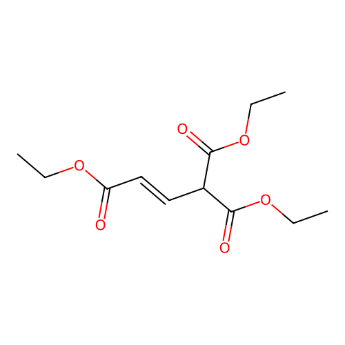 triethyl (E)-prop-2-ene-1,1,3-tricarboxylate structure