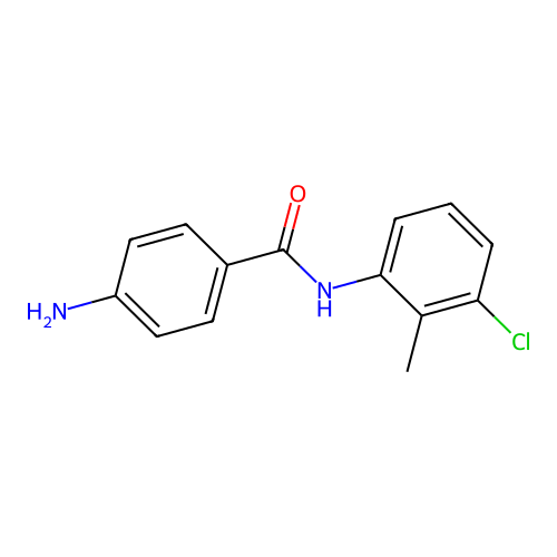 4-amino-N-(3-chloro-2-methylphenyl)benzamide structure