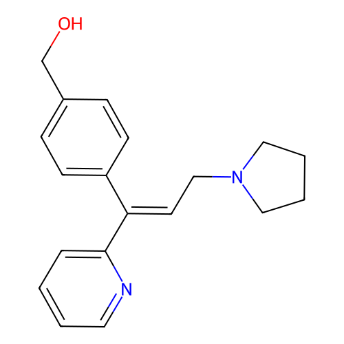 Hydroxymethyltriprolidine structure