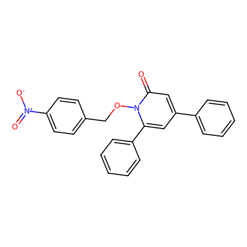 1-[(4-Nitrophenyl)methoxy]-4,6-diphenyl-1,2-dihydropyridin-2-one structure