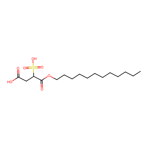 1-Lauryl sulfosuccinate structure