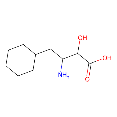 3-Amino-4-cyclohexyl-2-hydroxybutanoic acid structure