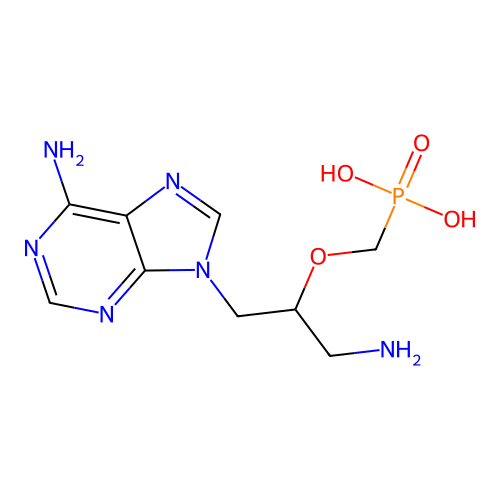 9-(3-Amino-2-(phosphonomethoxy)propyl)adenine structure